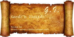 Geréb Ildikó névjegykártya